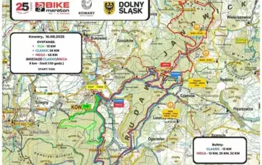 Trasa Bike Maraton Kowary - 16.08