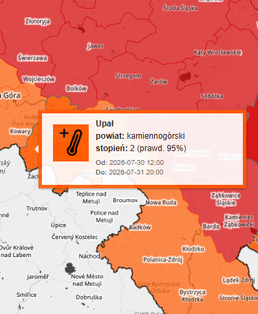 upał stopień 2 