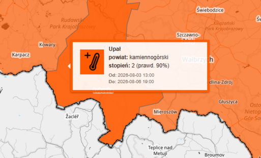 Zdjęcie do Ostrzeżenie meteorologiczne: upał - stopień 2