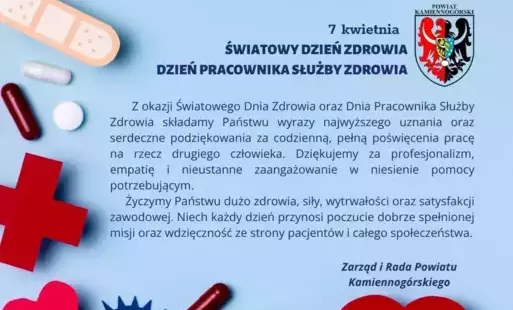 Zdjęcie do  Światowy Dzień Zdrowia - Dzień Pracownika Służby Zdrowia